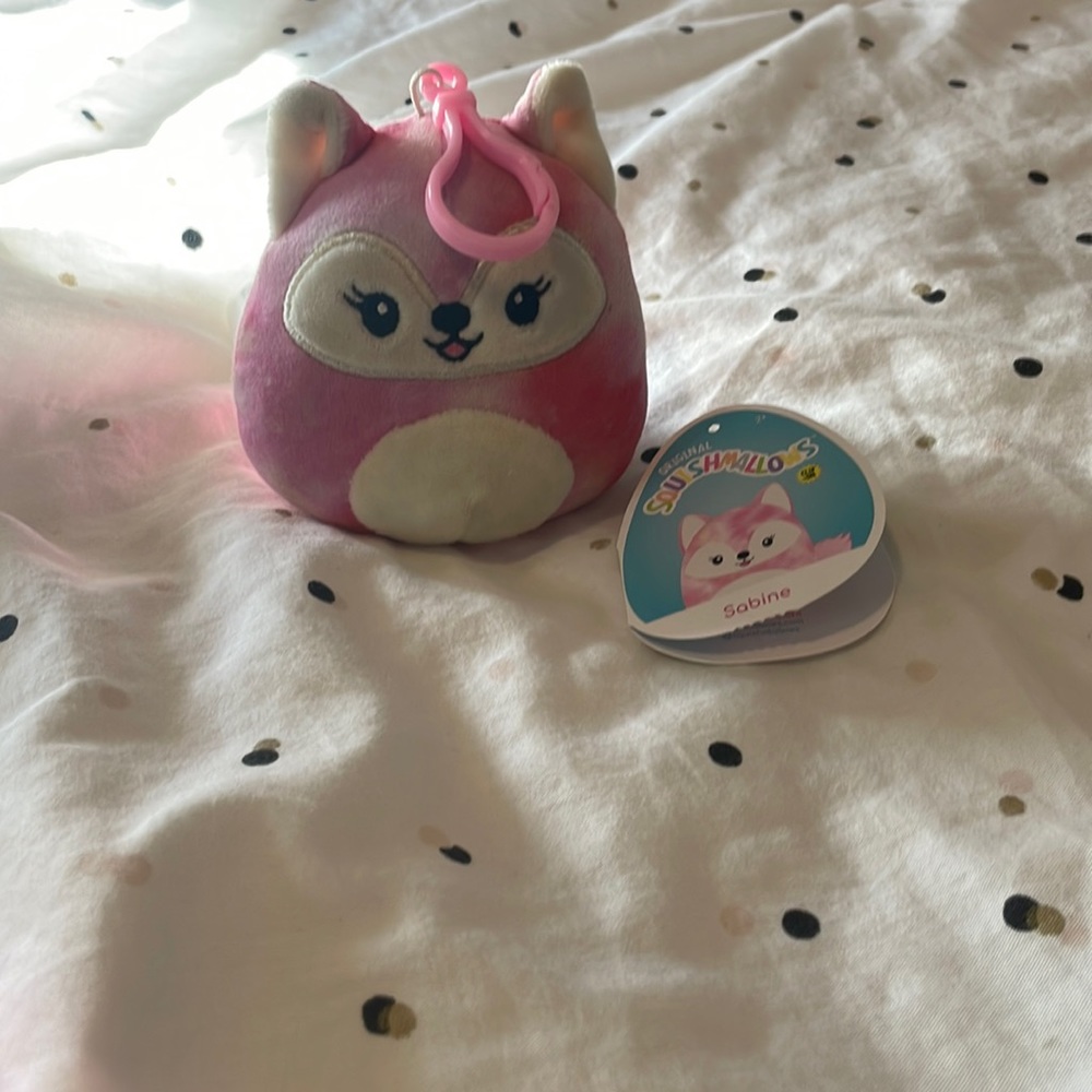 Squishmallow Sabine clip on